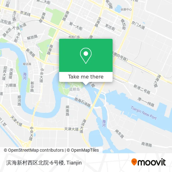 滨海新村西区北院-6号楼 map