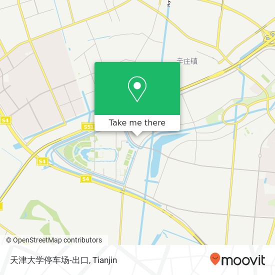 天津大学停车场-出口 map
