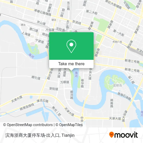 滨海浙商大厦停车场-出入口 map