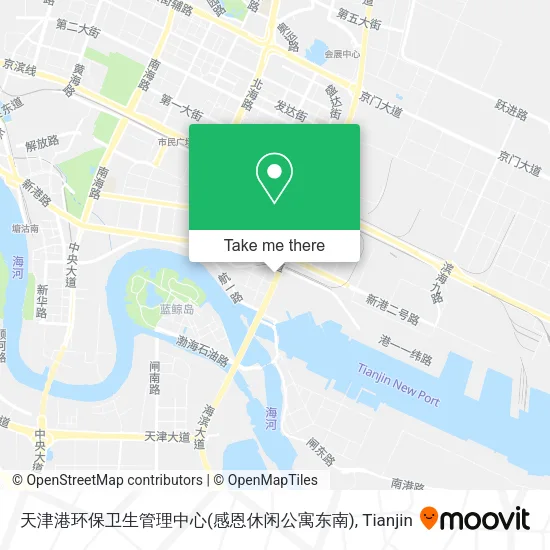 天津港环保卫生管理中心(感恩休闲公寓东南) map