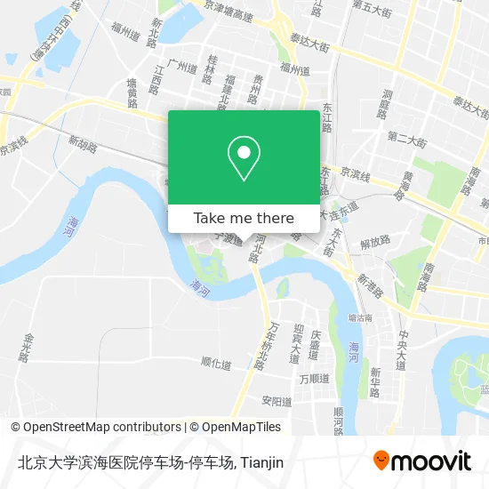 北京大学滨海医院停车场-停车场 map