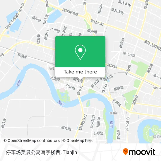 停车场美晨公寓写字楼西 map