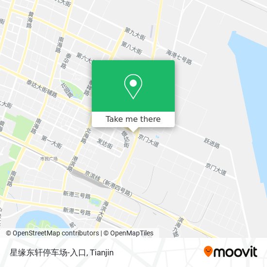 星缘东轩停车场-入口 map