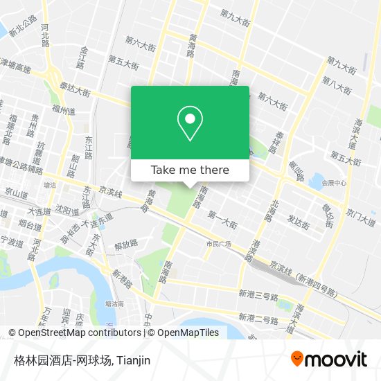 格林园酒店-网球场 map