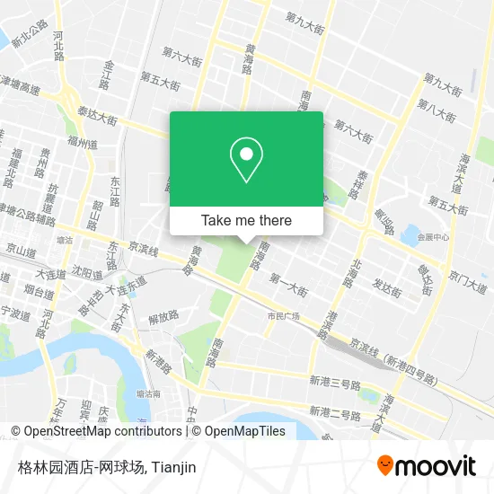 格林园酒店-网球场 map