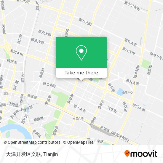 天津开发区文联 map