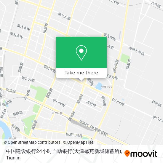 中国建设银行24小时自助银行(天津馨苑新城储蓄所) map