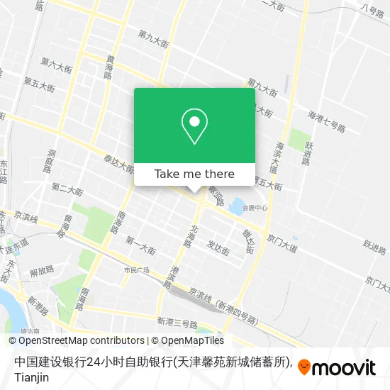 中国建设银行24小时自助银行(天津馨苑新城储蓄所) map