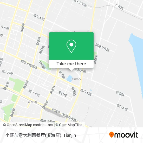 小蕃茄意大利西餐厅(滨海店) map