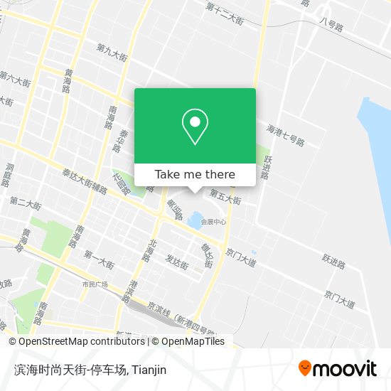 滨海时尚天街-停车场 map