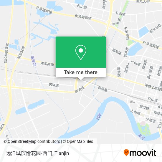 远洋城滨愉花园-西门 map