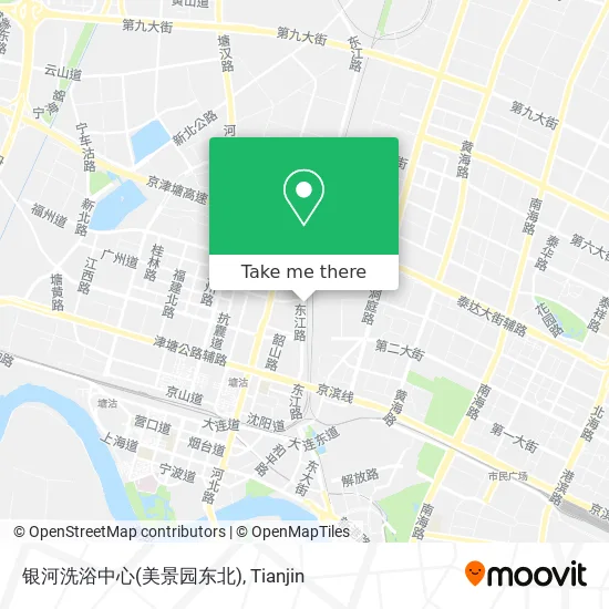 银河洗浴中心(美景园东北) map