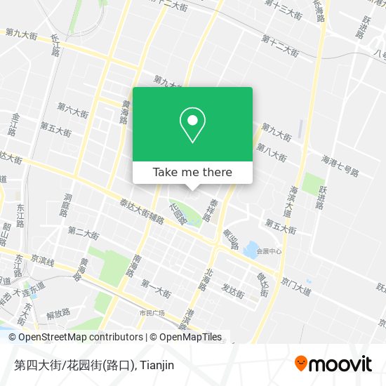 第四大街/花园街(路口) map