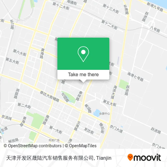 天津开发区晟陆汽车销售服务有限公司 map