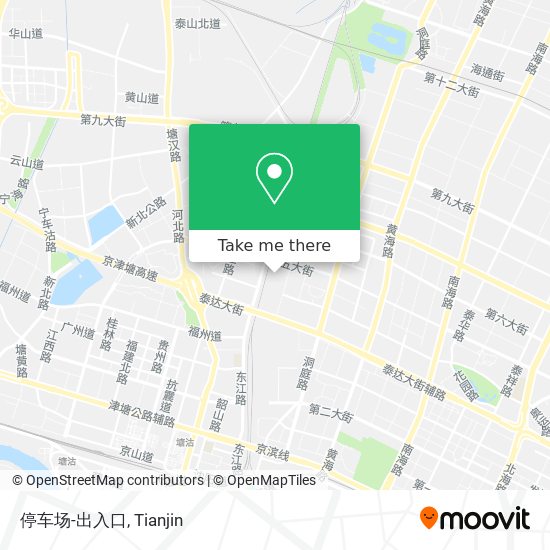 停车场-出入口 map