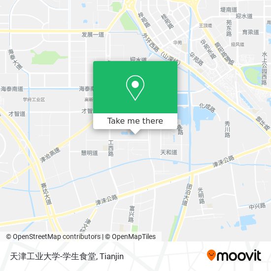 天津工业大学-学生食堂 map