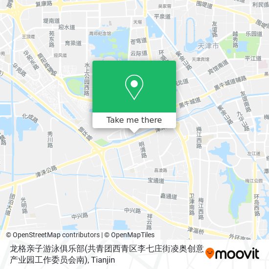 龙格亲子游泳俱乐部(共青团西青区李七庄街凌奥创意产业园工作委员会南) map