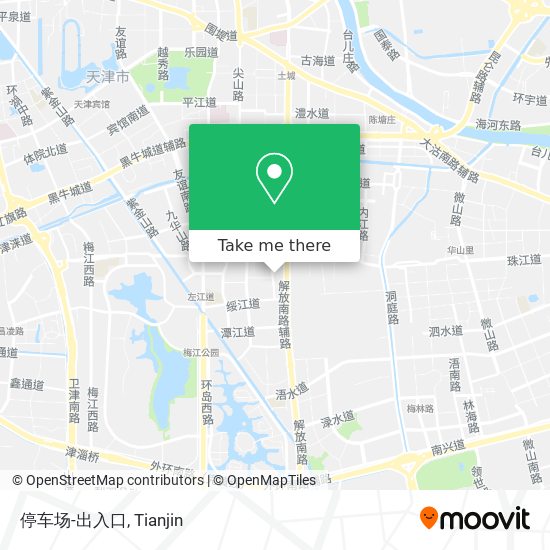 停车场-出入口 map