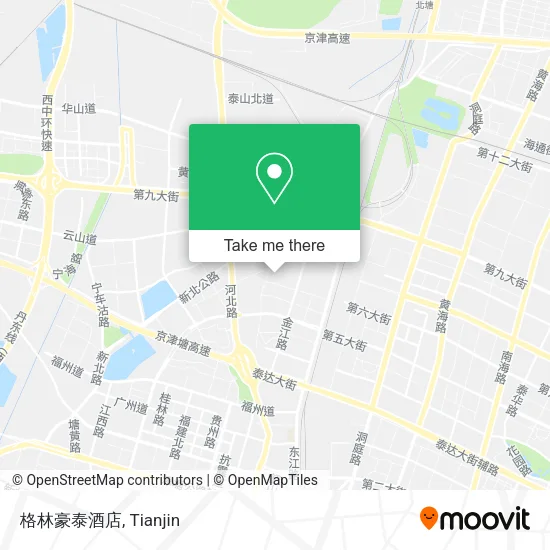 格林豪泰酒店 map