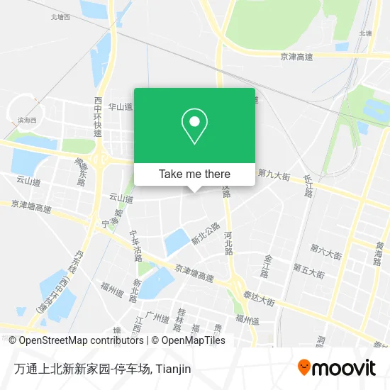 万通上北新新家园-停车场 map