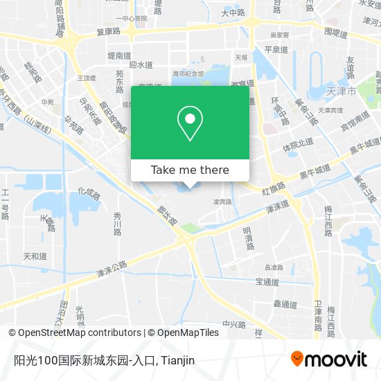 阳光100国际新城东园-入口 map