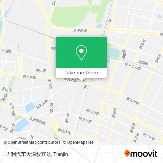 吉利汽车天津骏宜达 map