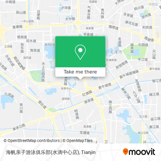 海帆亲子游泳俱乐部(水滴中心店) map