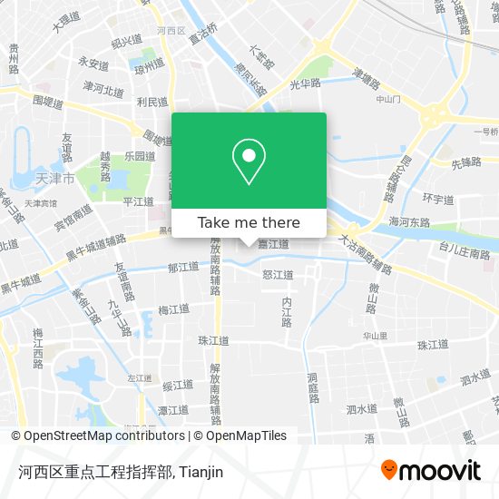 河西区重点工程指挥部 map