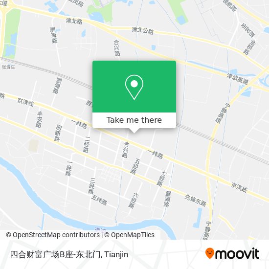 四合财富广场B座-东北门 map