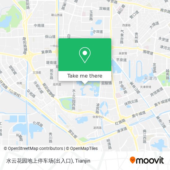 水云花园地上停车场(出入口) map