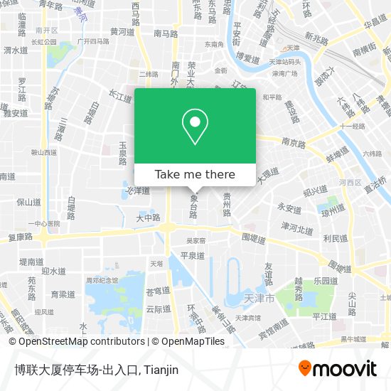 博联大厦停车场-出入口 map