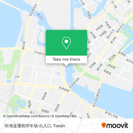 听海蓝珊苑停车场-出入口 map