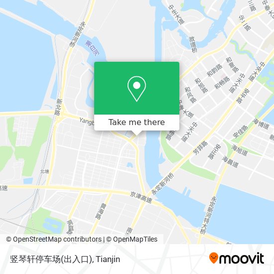 竖琴轩停车场(出入口) map