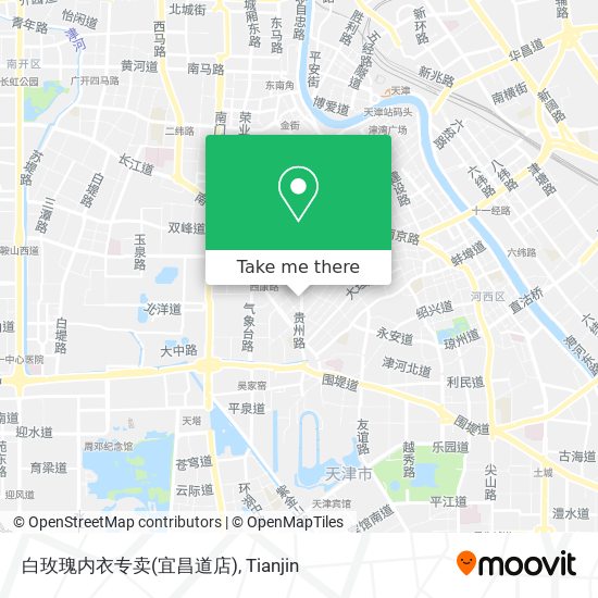 白玫瑰内衣专卖(宜昌道店) map