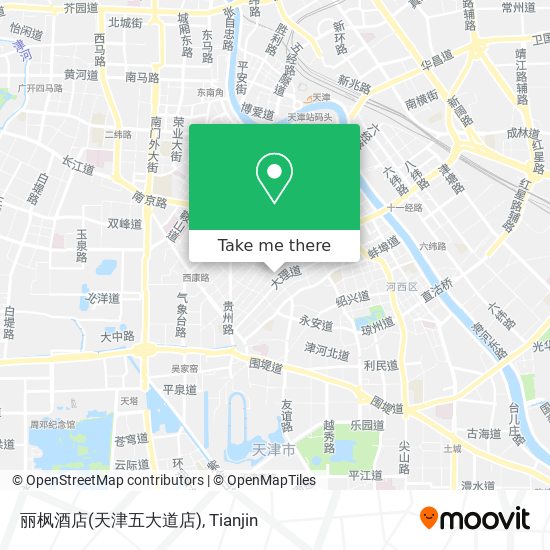 丽枫酒店(天津五大道店) map