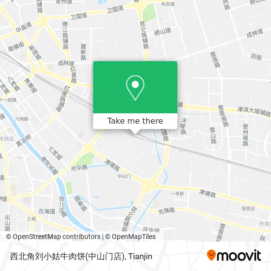 西北角刘小姑牛肉饼(中山门店) map