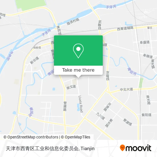 天津市西青区工业和信息化委员会 map