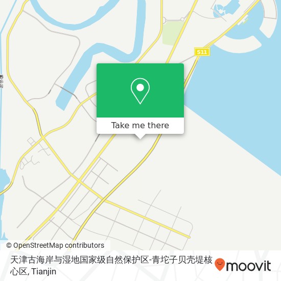 天津古海岸与湿地国家级自然保护区-青坨子贝壳堤核心区 map