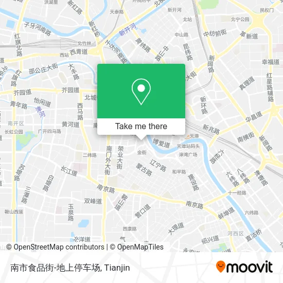 南市食品街-地上停车场 map