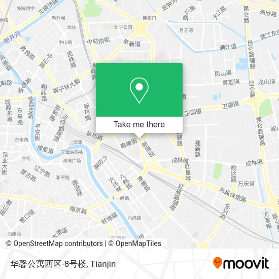 华馨公寓西区-8号楼 map