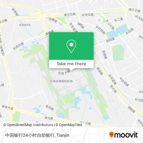 中国银行24小时自助银行 map