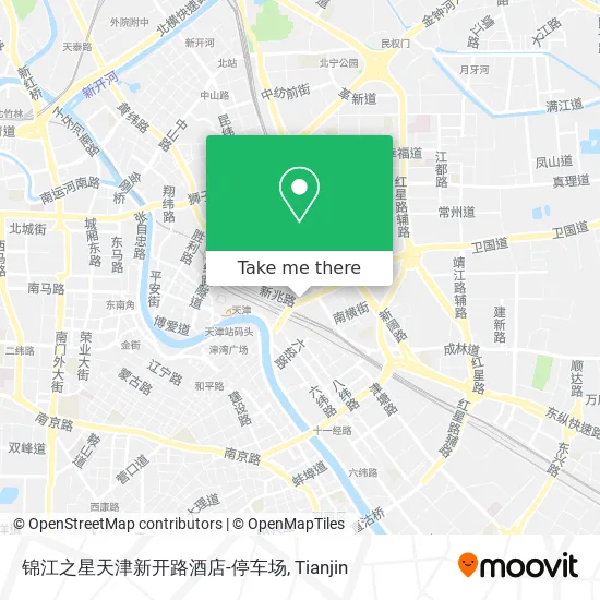 锦江之星天津新开路酒店-停车场 map