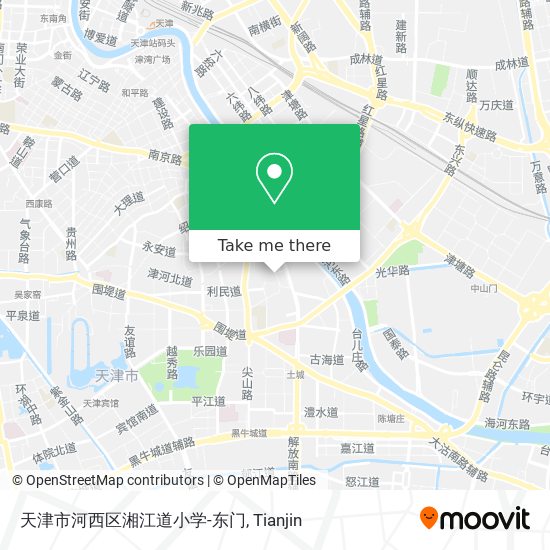 天津市河西区湘江道小学-东门 map
