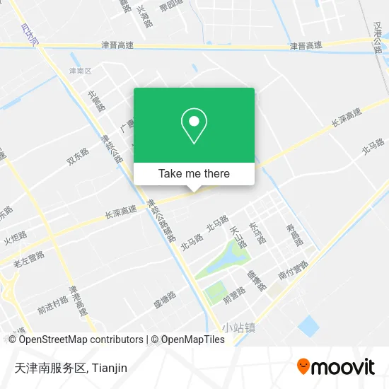 天津南服务区 map