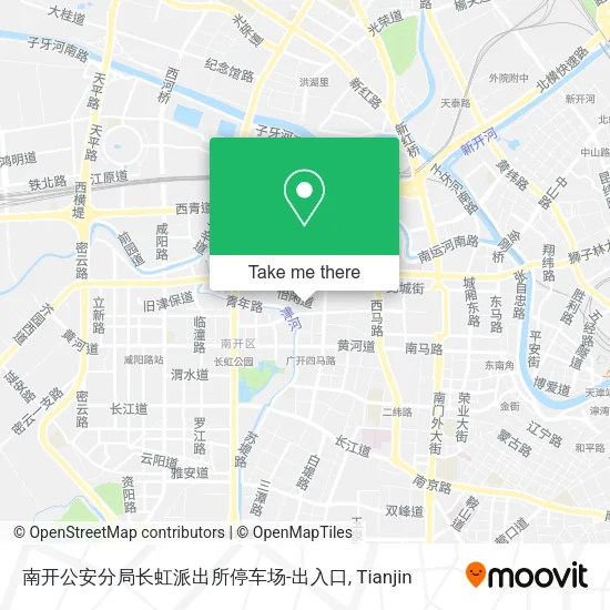 南开公安分局长虹派出所停车场-出入口 map