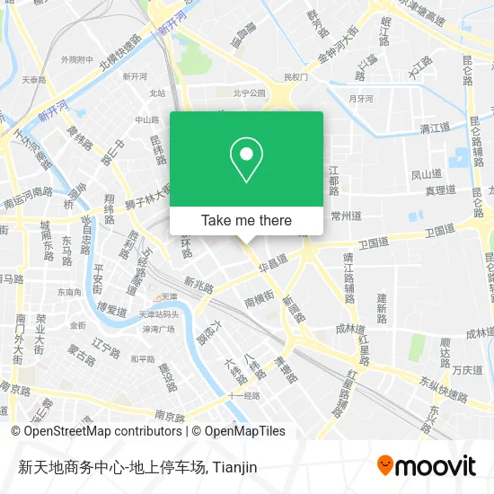 新天地商务中心-地上停车场 map