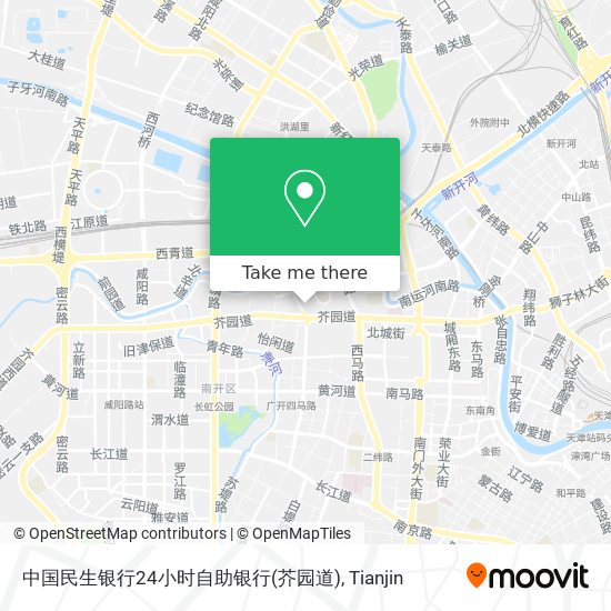 中国民生银行24小时自助银行(芥园道) map