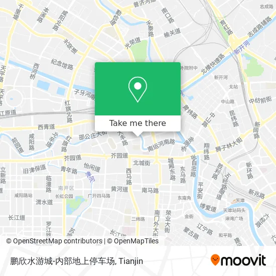 鹏欣水游城-内部地上停车场 map