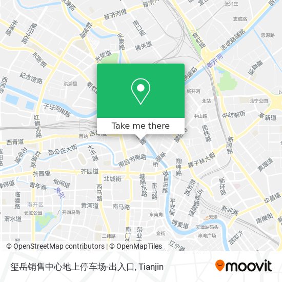 玺岳销售中心地上停车场-出入口 map