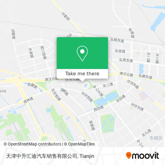 天津中升汇迪汽车销售有限公司 map